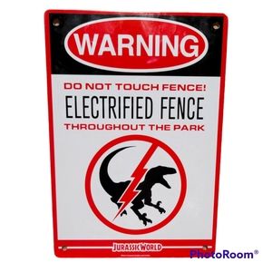 Jurassic World Tin Sign